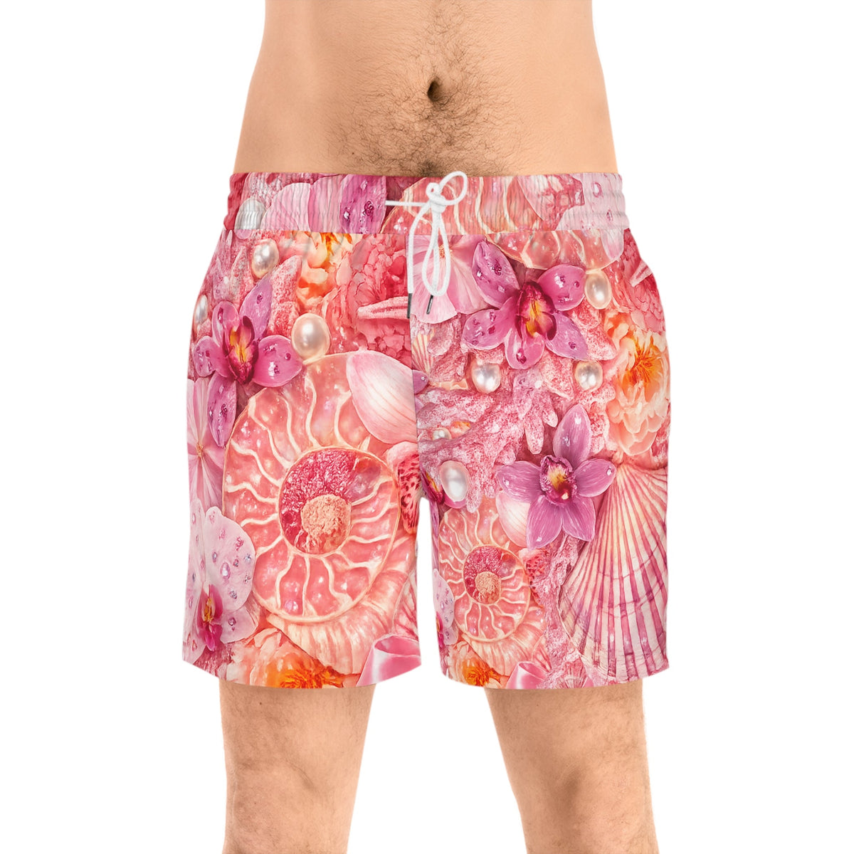 Floral Pink Multi Men’s Swim Trunks