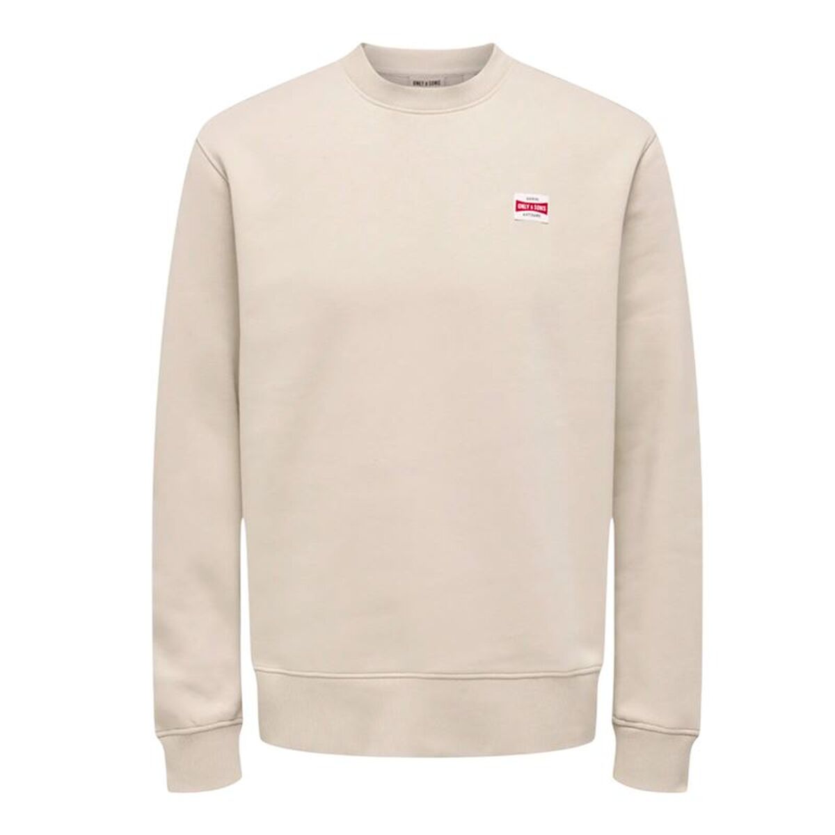 Men’s Sweatshirt without Hood Only & Sons Onsdawson Reg Crew Vd White
