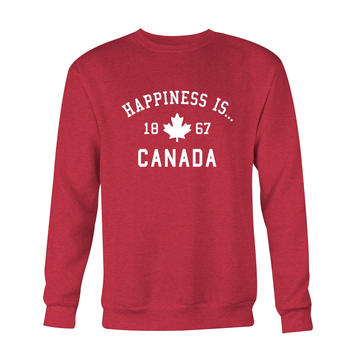 Men’s Canada 1867 Crew Sweatshirt, Chili
